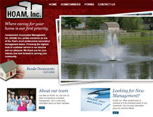 Tablet Screenshot of hoaminc.com